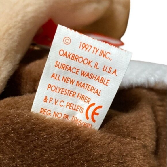 Ty Beanie Baby Stretch Ostrich Plush Toy Vintage Collectible 1997 Retired Brown/ - Picture 10 of 10